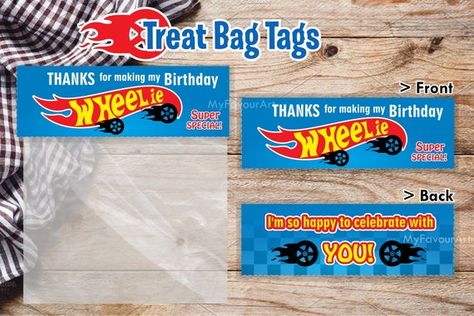 Cars Decorations Party, Hot Wheels Party Favors, Hot Wheels Decorations, Cars Decorations, Hotwheels Birthday Party, Printable Decorations, Hot Wheels Party, Hot Wheels Birthday, Birthday Labels