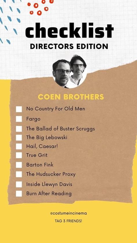 Burn After Reading, Coen Brothers, Brothers Movie, Foreign Movies, Movie Directors, Graphic Design Infographic, Top Film, Great Movies To Watch, Foreign Film