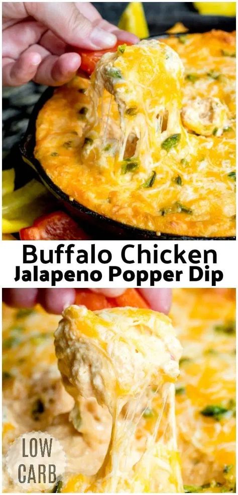 Hot Dip Recipe, Chicken Jalapeno Popper, Football Party Food Appetizers, Recipes Jalapeno, Dip Crockpot, Chicken Jalapeno, Dip Recipes Hot, Teriyaki Chicken Wings, Appetizers Easy Dips