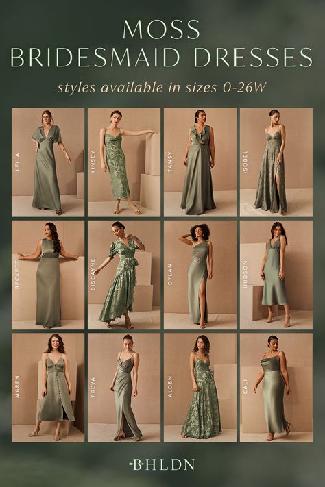 Bride's Maid Dress, Soft Green Dress Wedding, Bridesmaid Dresses Green Lulus, Olive Green Bridesmaid Dresses Spring, Bhldn Bridesmaid Dress Green, Dress Bridesmaid Green, Textured Green Bridesmaid Dresses, Earth Bridesmaid Dresses, Moss Green Dress Bridesmaids