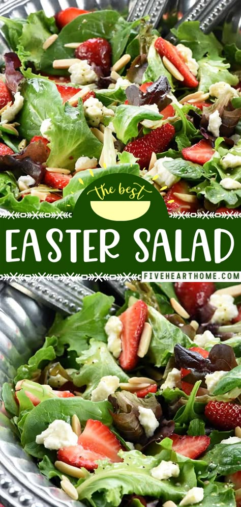 best easter recipes Salads With Fruit, Easter Salad Recipes, Easter Salad, Brunch Salad, Fruit Dinner, Spring Mix Salad, Salad Summer, Spring Salad Recipes, Salads For A Crowd