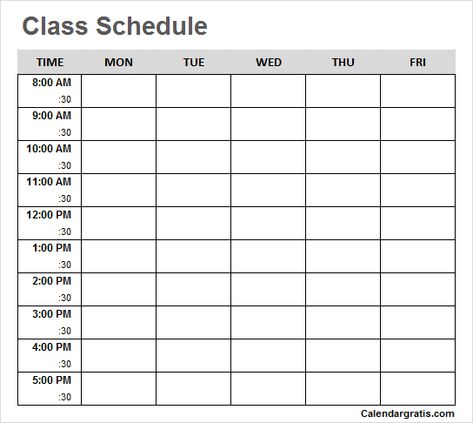 Free blank printable class schedule template for preschool kids, middile school, college students. Get weekly class timetable hourly planner for teachers. Blank School Timetable, Schedule School Templates, Blank Homeschool Schedule Printable, Timetable Template Free Printable, Free Printable Weekly Schedule Templates, School Timetable Template Aesthetic, Students Timetable, Class Schedule Template Aesthetic Wallpaper, Class Schedule Template Lockscreen