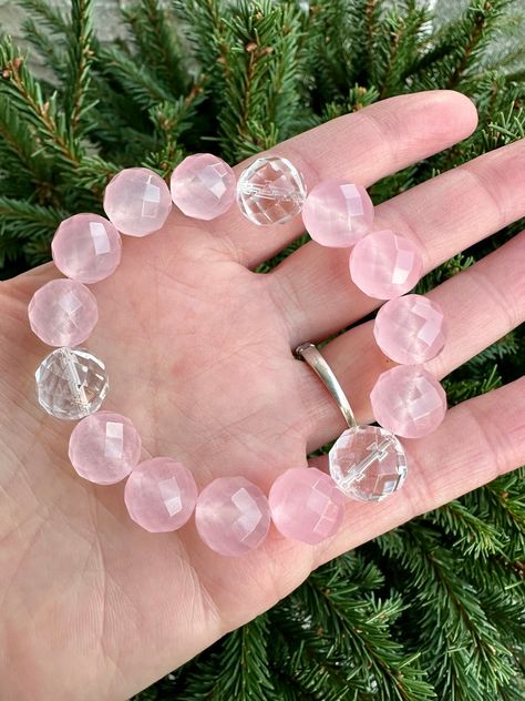 Wrist Mala, Healing Crystal Jewelry, Super Chunky, Rose Quartz Gemstone, Self Worth, Mala Beads, Healing Crystal, Gemstone Bracelet, Crystal Jewelry