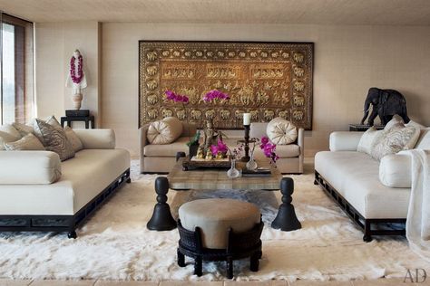 Indian Fantasy, Celebrity Home Tour, Celebrity home interiors, home décor, Indian Interiors, Cher's home in LA, Designer Martin Lawrence Bullard Creations Fur Rugs, Designer Bedroom, Indian Room, Indian Interiors, Design Salon, Indian Decor, Design Del Prodotto, Indian Home, Indian Home Decor