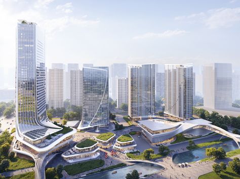 Nanjing China, Green Terrace, Adaptive Design, China Image, New Architecture, Mixed Use Development, Office Tower, Natural Ventilation, Nanjing