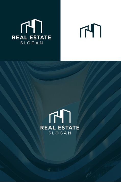 real estate logo Real Estate Slogans, Logo Company, Logo Unique, Text Logo Design, Logo Minimalist, Logo Symbol, Estate Logo, Typographic Logo, Real Estate Logo