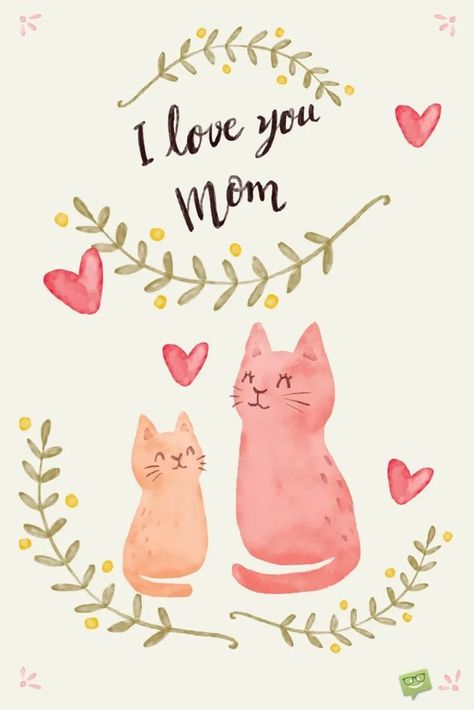 Love You Mom Quotes From Daughter, Mothers Day Drawings, Love You Mom Quotes, Mom Drawing, Happy Birthday Mama, Birthday Cards For Mother, Mom Quotes From Daughter, Happy Mothers Day Images, Happy Birthday Mother