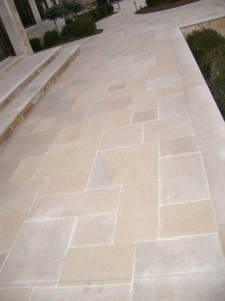 Indiana Limestone pavers Patio Slabs Ideas, Limestone Patio, Indiana Limestone, Garden Slabs, Limestone Pavers, Concrete Patio Designs, Outdoor Paving, Patio Slabs, Pergola Ideas