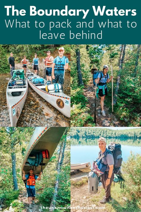 Canoe Trip Outfit, Canoe Trip Packing List, Canoe Camping Packing, Boundary Waters Minnesota, Kayaking Ideas, Minnesota Lakes, Boundary Waters Canoe Area Wilderness, Boundary Waters Canoe Area, Canoe Camping