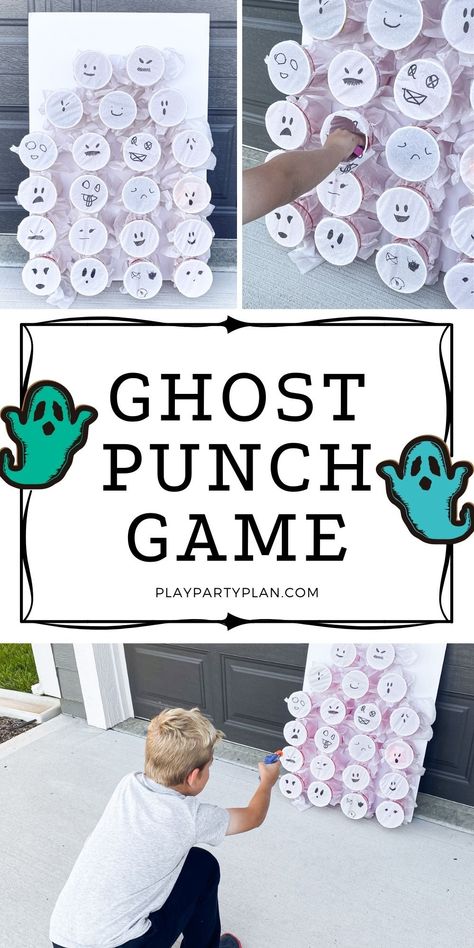 Punch Board Game, Punch Game, Ghost Busters Birthday Party, Ghostbusters Halloween, Ghostbusters Birthday Party, Halloween Riddles, Ghostbusters Theme, Ghostbusters Party, Fun Halloween Party Games