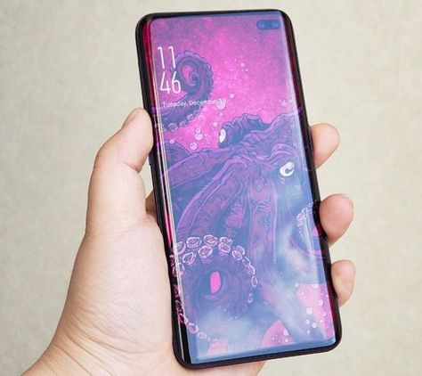 Samsung has accidentally leaked the design of its radical 10th-annivesary Galaxy S10... Samsung Galaxy 10, Latest Mobile Phones, Best Mobile Phone, All Mobile Phones, Samsung Mobile, Samsung S10, Cellular Phone, Best Mobile, Samsung Note