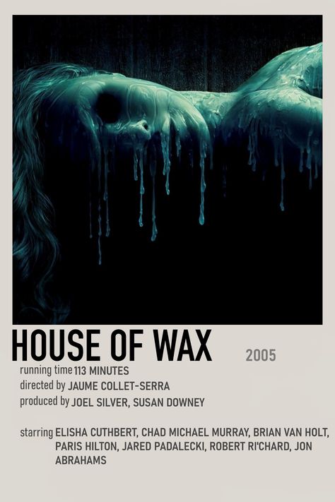 House Of Wax Movie Poster, House Of Wax Wallpaper, House Of Wax Poster, Thriller Movie Posters, House Of Wax 2005, Old Horror Movies, Halloween Movie Poster, 90s Horror Movies, Top Horror Movies