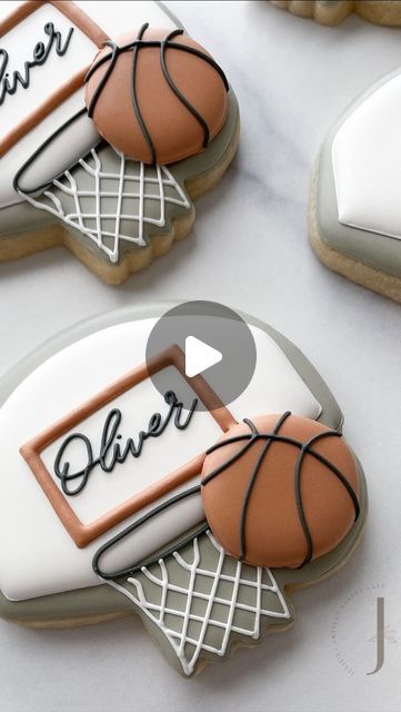 Basketball Royal Icing Cookies, Julie Thomas, Crusting Buttercream, Basketball Cookies, Royal Icing Transfers, Wedding Cookies, Cookie Designs, Royal Icing, Cookie Decorating