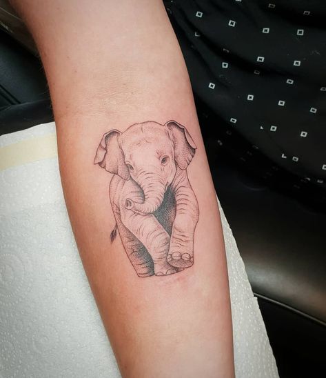 Elephant Tattoos Detailed, Elephant Tattoos Aesthetic, Baddie Elephant Tattoos, Shoulder Elephant Tattoo, Elephant Tattoos Fine Line, Elegant Elephant Tattoos, Dainty Elephant Tattoo, Elephant Arm Tattoos For Women, Elephant Tattoos Forearm