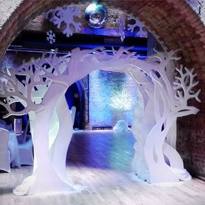 Winter themed entrance display for hire. Our Winter wonderland entrance displays can be hired in the UK. Winter Wonderland Display, Winter Wonderland Entrance, 5 Gift Rule For Christmas, Gift Rule For Christmas, 5 Gift Rule, Library Tree, Entrance Display, Winter Wonderland Party Theme, Parties Themes