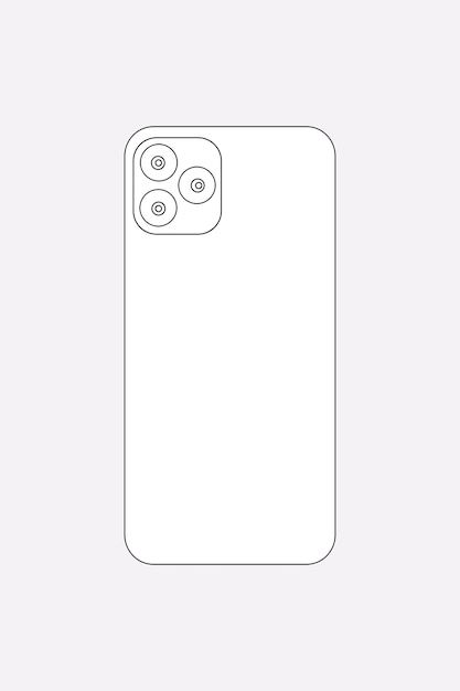 Free vector white smartphone outline, 3 ... | Free Vector #Freepik #freevector #phone-outline #mobile-outline #case #phone-case Phone Outline, Phone Case Template, Back Cover Design, Case Phone, Free Iphone, Vector Photo, Mobile Phone Cases, Drawing Sketches, Cover Design