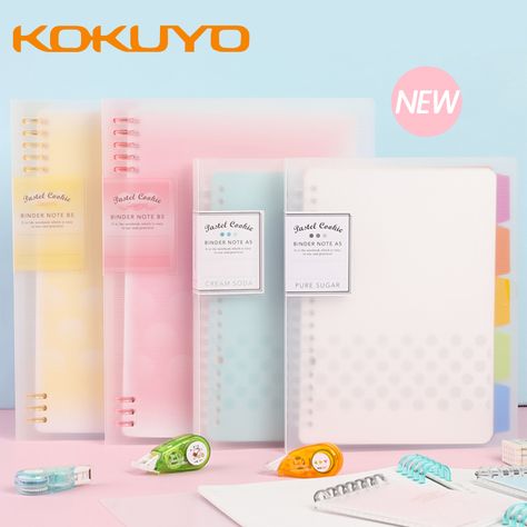 1pcs Japanese Kokuyo Light Color Loose-leaf Notebook A5/b5/a4 Notebook Shell Detachable Stationery Coil Classification Simple - Notebook - AliExpress Aliexpress Stationery, Aliexpress Wishlist, Notebooks School, B5 A4, Notebook School, A4 Notebook, Simple Notebook, Mini Notebooks, Cute Stationary