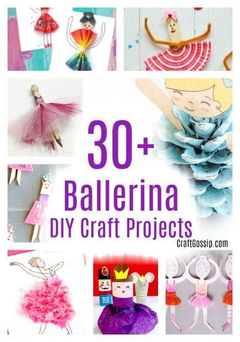 30 Ballerina Crafts You Can DIY Dance Themed Crafts, Ballerina Diy Crafts, Ballerina Valentines, Dancing Crafts, Ballerina Crafts Preschool, Dance Crafts For Preschoolers, Ballet Crafts For Preschoolers, Nutcracker Ballet Crafts, Diy Ballerina Ornaments