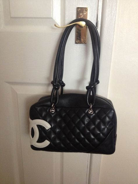 Chanel cambon bowling bag Chanel Cambon Bag, Chanel Cambon, Bowling Bag, Bowling Bags, Chanel Vintage, Bags Logo, Pretty Bags, Vintage Bag, Vintage Chanel