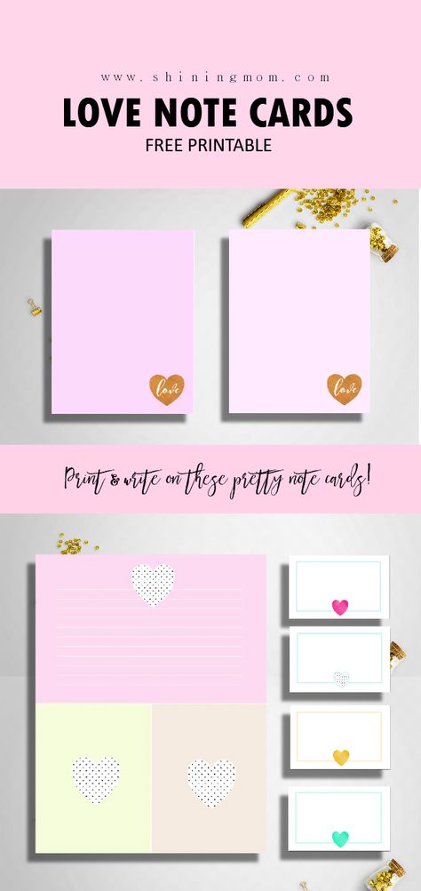 Family Planner Printables, Valentine Jokes, Printable Note Cards, Valentine Notes, Free Notebook, Free Printable Cards, Writing Letters, Printable Notes, Free Cards