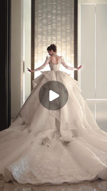 manlibridalcouture on Instagram: "The ceremonial feeling of the oversized tail wedding dress，the way a fairy tale princess enters the  wedding venue #wedding #weddingdress #bridal #bridaldress #bridalfashion#jolipoli" Tail Wedding Dress, Bridal Decor, Fairy Tale Princess, Fairy Tale Wedding Dress, Bridal Decorations, Venue Wedding, A Fairy Tale, Fairy Tale Wedding, Big Wedding