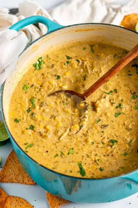 Creamy Avocado White Bean Chicken Chili - An easy, weeknight dinner, one pot wonder, this chili is delicious way to use up overripe avocados. Done in less than an hour and gluten free! From aberdeenskitchen.com #creamy #avocado #whitebean #chicken #chili #onepot #stew #soup #Mexican #recipe #dinner #weeknight #easy Dinner One Pot, One Pot Wonder, White Bean Chicken Chili, Stew Soup, Mexican Recipe, Chicken Chili Recipe, Ethnic Food, Recipe Dinner, Savoury Recipes