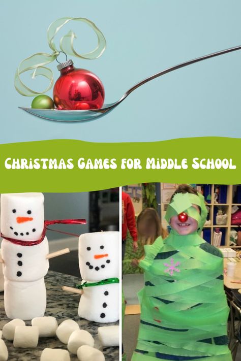 Fun Christmas Games for Teens + Tweens - momma teen Classroom Christmas Games Middle School, Teen Christmas Game Ideas, Middle School Christmas Games, Christmas Games For 4th Graders, Classroom Christmas Games 3rd Grade, Christmas Minute To Win It Games Teens, Holiday Class Party Games, Christmas Activities For 3rd Grade, 5th Grade Holiday Party Ideas