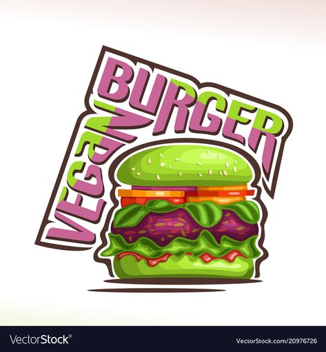 Fast Food Logo Design Creative, Burger Illustration, Burger Branding, Funny Burger, Burger Icon, Burger Vector, Burger Cartoon, Black Burger, Food Logos