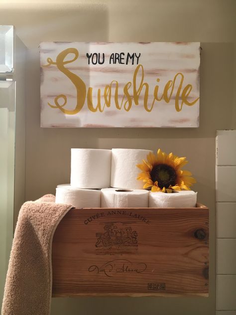 Looking to update your bathroom on a budget? Rather than a costly renovation, there are some simple ways to makeover your bathroom .  #simplebathroomplanner Yellow Bathroom Walls, Bathroom Yellow, Sunflower Bathroom, Bathroom On A Budget, Yellow Bathroom Decor, Primitive Bathrooms, Yellow Bathroom, Bathroom Farmhouse Style, Cheap Bathrooms