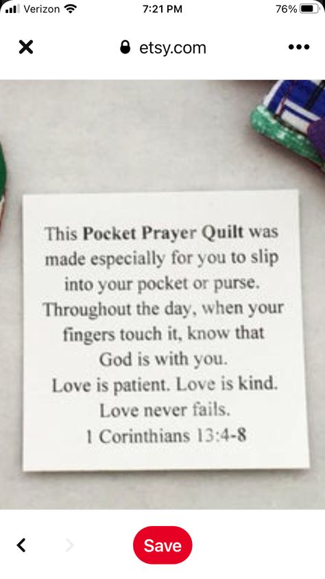 Prayer Cloth Sayings, Crochet Crosses, Pocket Prayers, Emmaus Agape, Prayer Square, Pocket Quilt, Prayer Cloth, Crochet Kindness, Embroidered Quilt Labels