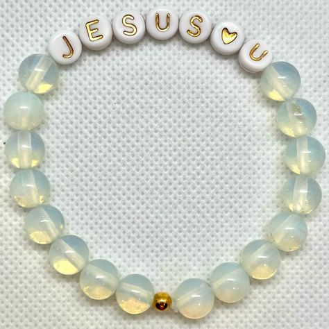 New From My Jewelry Store, Fits Standard Wrists 6-7.5cm Sizes. Beautiful Reminder Of Jesus’s Love For Us God Beaded Bracelets, Christian Bracelets Women, God Clay Bead Bracelet, Cute Christian Bracelets, Christian Beaded Jewelry, Jesus Clay Bead Bracelet, Christian Bead Bracelet, Christian Clay Bead Bracelet Ideas, Jesus Bracelet Ideas