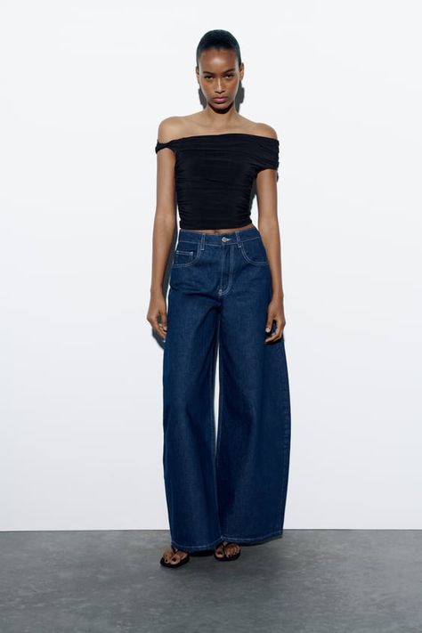 Chic Asymmetrical Ruched Top, Ruched Fitted Asymmetrical Top, Chic Asymmetrical Ribbed Top, Luxury Ruched Asymmetrical Tops, Chic Asymmetrical Off-shoulder Stretch Top, Vest Crop Top, Asymmetric Top, Bandeau Crop Top, Lace Trim Top