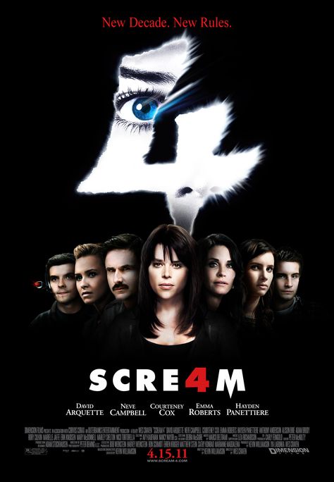 Horror Movie Collection, Scream 4, Neve Campbell, 2011 Movies, Hayden Panettiere, Tv Program, Scream Movie, Nick Fury, Men In Black