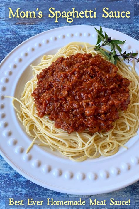 Old Spaghetti Factory Meat Sauce, Spaghetti Meat Sauce Ground Beef, Italian Spaghetti Sauce, Homemade Spaghetti Sauce Easy, Best Spaghetti Sauce, Homemade Spaghetti Sauce Recipe, Recipe With Ground Beef, Homemade Meat Sauce, Sausage Soup Recipes