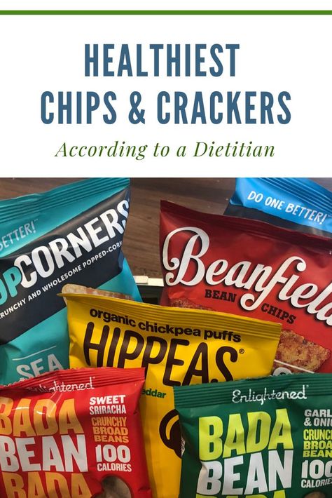 The Healthiest Chips and Crackers on the market according to a dietitian who specializes in healthy snacks - Mindfulness in Faith and Food What To Eat Instead Of Chips, Healthy Chips From Store, Healthy Packaged Snacks, Bean Chips, Healthy Crackers, Healthy Chips, Childhood Health, Snacks List, American Diet