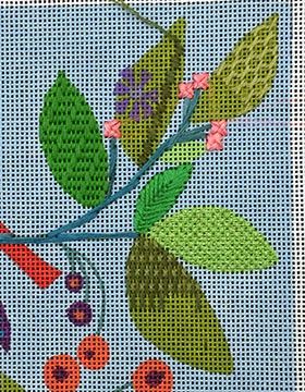 Many Birds, Many Trees, Many Leaves, Much Fun! - - Bedecked and Beadazzled Sewing Ribbon Flowers, Needlepoint Stitch, Magnet Crafts, Plastic Canvas Tissue Boxes, Needlepoint Stitches, Machine Embroidery Projects, Needlepoint Designs, Beaded Crafts, Silk Ribbon Embroidery