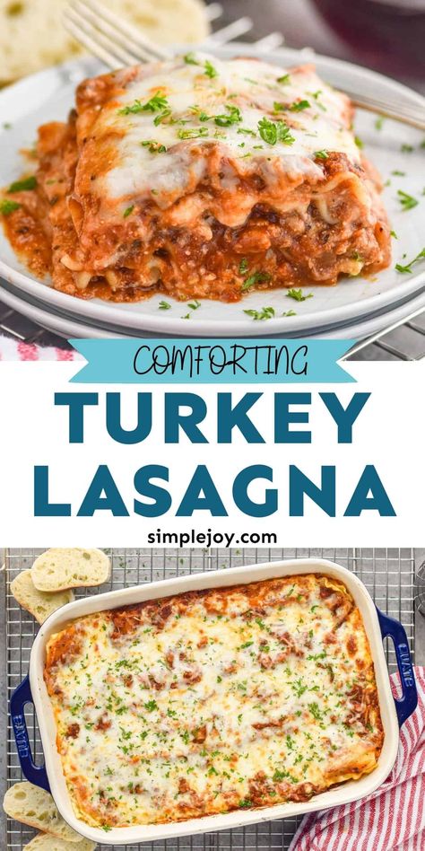 Lasagna Recipe Turkey Meat, White Turkey Lasagna, Lasagna Ground Turkey, Turkey Lasagna Recipe With Ricotta, Ground Turkey Lasagna Recipe, Lasagna Turkey, Turkey Lasagna Recipe, Ground Turkey Lasagna, Healthy Lasagna Recipes