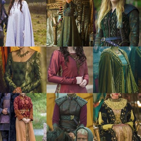 Asoiaf Northern Fashion, Northern Fashion, Gra O Tron, Time Princess, Watercolor Lessons, Medieval Costume, Game Of Thrones Houses, Fantasy Gowns, Beautiful Costumes