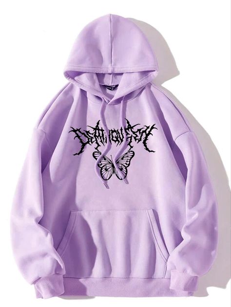 Cute Outfits With Shorts, Halloween Purple, Girls Clothing Online, Thermal Hoodie, Purple Sweatshirt, Boys And Girls Clothes, Stylish Hoodies, Purple Hoodie, Outfit Inspo Casual