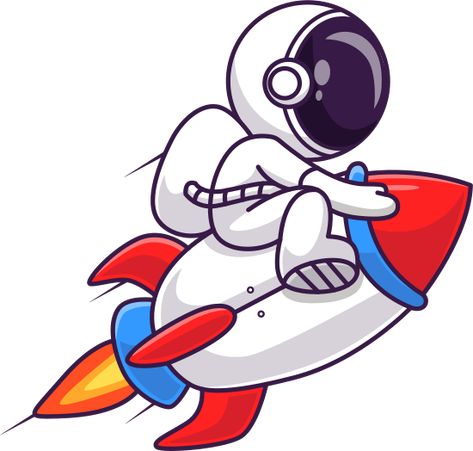 Astronaut Riding Rocket Cartoon Vector Illustration - Icons by Canva Rocket Cartoon Drawing, Cartoon Astronaut, Astronaut Riding A Rocket, Rocket Cartoon, Pin Up Drawings, Photo Collage Maker, Marketing Logo, Collaborative Learning, Collage Background