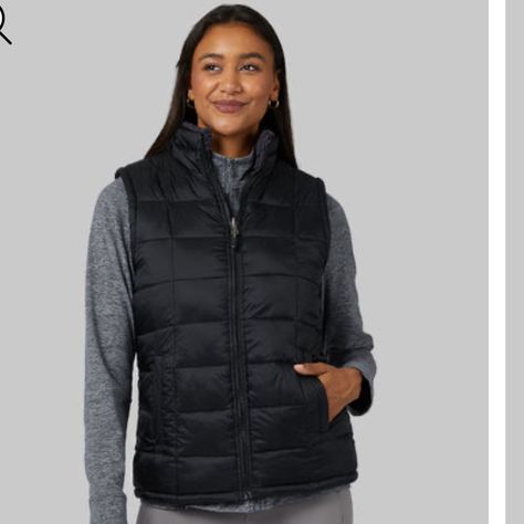 Brand New W Tags! Vest With Pockets, Womens Puffer Vest, Quilted Puffer Vest, Quilted Vest, Black Quilt, Sherpa Lined, Puffer Vest, Womens Vest, Coats For Women