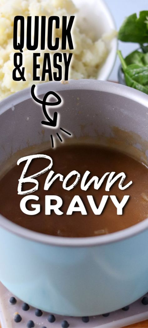 Brown Gravy Mix Recipe Easy, Brown Gravy Packet Substitute, Brown Gravy Recipe Easy With Beef Bouillon, Home Made Brown Gravy Simple, Brown Gravy Powder Recipe, Gravy For Rice Easy, How To Make Easy Gravy, Rice And Brown Gravy, Easy Homemade Gravy For Mashed Potatoes