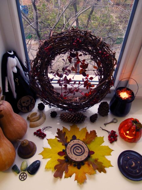 Samhain Altar, Samhain, Happy Thanksgiving, Thanksgiving