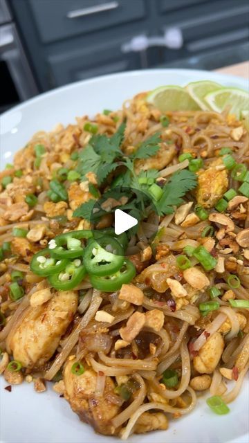 Matt Price on Instagram: "This Chicken Pad Thai is incredible AND it’s on the table in less than 30 minutes. If you’re Door Dash bill is looking bigger than your back, it might be time for a few home cooked meals 👀🤣🤣🤣 lol
.
What’s your favorite thing to order from the Thai Restaurant?? 
.
 Shopping list:
Thai flat rice noodles 3 Tablespoons oil 3 cloves garlic or 1 tbsp  1 lb shrimp  2 eggs  1 cup fresh bean sprouts (optional)  1/2 cup dry roasted peanuts  2 limes  1/2 cup Fresh cilantro 
Chicken bouillon powder, AP, red pepper flakes 

For the Pad Thai sauce:  2Tablespoons fish sauce  1/4 cup  low-sodium soy sauce
4 tbsps sugar  1 tbsp tamarind paste  1 Tablespoon Sriracha hot sauce , or more, to taste
.
.
#mrmakeithappen #padthai #thai #recipe #chicken #dinner #foodies #foodporn #tak Khao Pad Thai Fried Rice, Flat Rice Noodles, Chicken Bouillon Powder, Bouillon Powder, Thai Fried Rice, Door Dash, Chicken Pad Thai, Pad Thai Sauce, Cilantro Chicken