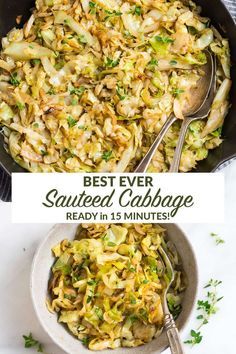 Sautéed Cabbage, Cabbage Recipes Healthy, Sauteed Cabbage, Cabbage Recipe, Delicious Vegetables, Veggie Side Dishes, Cabbage Recipes, Healthy Side Dishes, Secret Ingredient