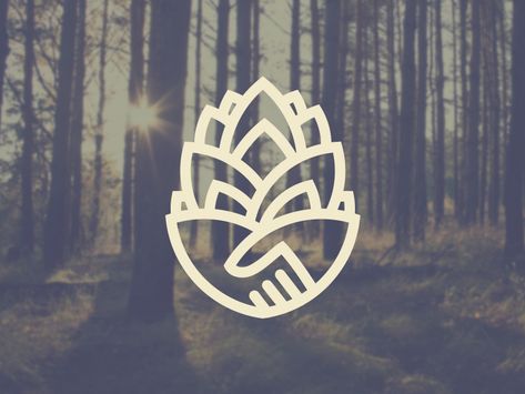 Pinecone trust by Tyler Pate Design For Clothing Brand, Trust Logo, Ideal Logo, Design For Clothing, Flat Inspiration, Illustration Tshirt, Organic Logo Design, Plant Logos, Inspiration Logo Design