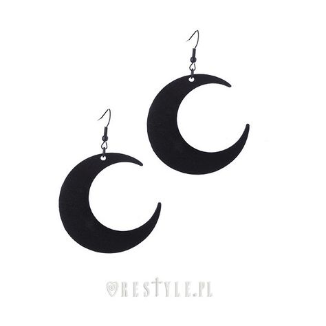 Gothic Jewelry Diy, Occult Fashion, Earrings Gothic, Witch Earrings, Goth Earrings, Moon Black, Quirky Earrings, Crescent Moon Earrings, Gothic Earrings