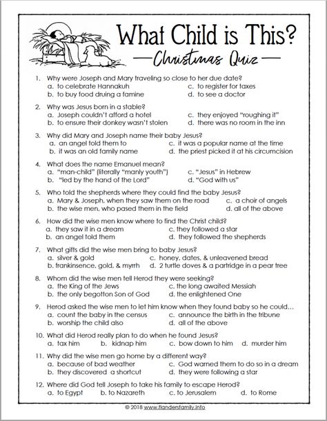 Church Christmas Program Ideas, Christmas Quiz For Kids, Printable Christmas Quiz, What Does Christmas Mean, Christian Christmas Games, Christmas Stories For Kids, Church Christmas Party, Christmas Sunday School, Christmas Quiz