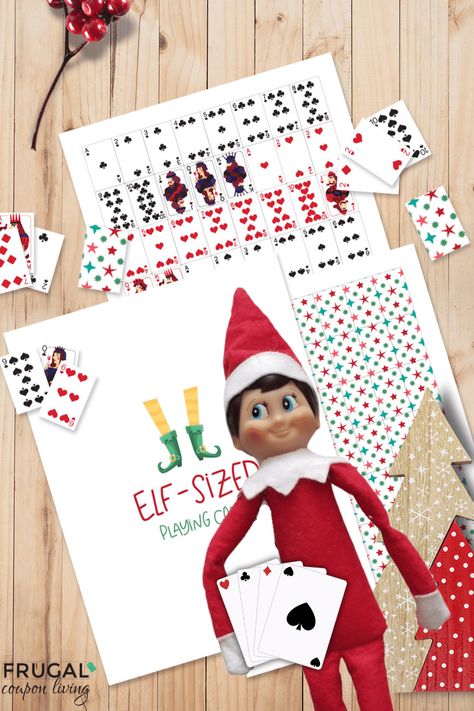 Home Alone Elf On The Shelf Printable, Mini Playing Cards, Playing Card Template Free Printable, Elf On The Shelf Playing Cards, Elf Pokemon Card, Elf On The Shelf Games Free Printable, Elf On The Shelf Signs, Mini Printables Free, Free Printable Elf On The Shelf