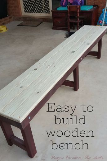 Easy Diy Wooden Bench, How To Build Bench Seating, Build A Dining Bench, Bench Seat Dimensions, Diy Folding Bench Seat, How To Make Bench Seating, Wood Benches Indoor, Diy Pallet Bench Outdoor Easy, Diy Indoor Bench Seat